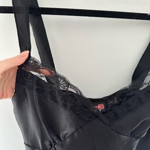 Vintage Black lace tank top